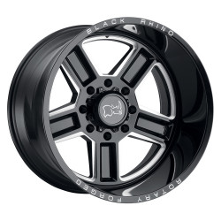 Black Rhino canen disk 20x11.5 5x127 71.5 et-44, gloss black