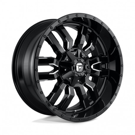 ALU disky Fuel Fuel D595 SLEDGE disk 22x10 8x180 124.2 ET10, Gloss black | race-shop.cz