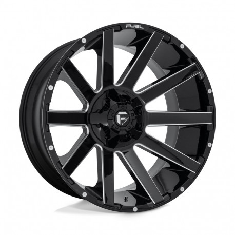 ALU disky Fuel Fuel D615 CONTRA disk 24x12 8x170 125.1 ET-44, Gloss black | race-shop.cz