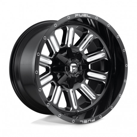 ALU disky Fuel Fuel D620 HARDLINE disk 22x12 8x180 124.2 ET-44, Gloss black | race-shop.cz