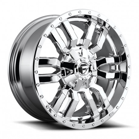 ALU disky Fuel Fuel D631 SLEDGE disk 20x10 8x180 124.2 ET-18, Chrome | race-shop.cz