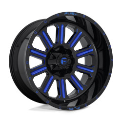 Fuel D646 HARDLINE disk 22x12 6x135/6x139.7 106.1 ET-44, Gloss black
