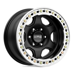 KMC KM233 HEX BEADLOCK disk 17x9 5x127 71.5 ET-38, Satin black