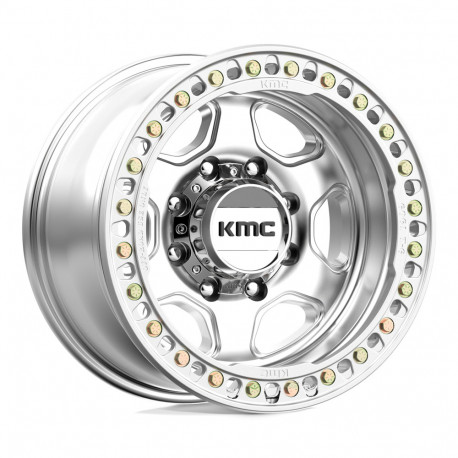 ALU disky KMC KMC KM233 HEX BEADLOCK disk 17x9 8x165.1 125.1 ET-38, Silver | race-shop.cz