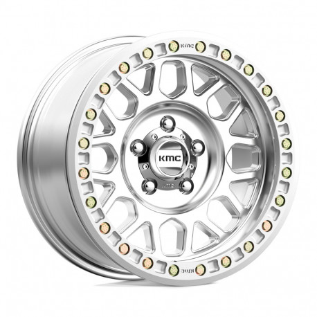 ALU disky KMC KMC KM234 GRENADE DESERT BEADLOCK disk 20x9 8x170 125.1 ET-12, Silver | race-shop.cz