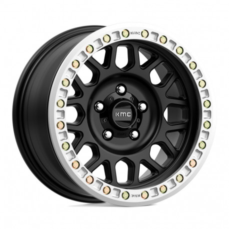 ALU disky KMC KMC KM234 GRENADE DESERT BEADLOCK disk 17x8.5 8x165.1 125.1 ET0, Satin black | race-shop.cz