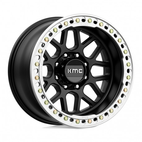 ALU disky KMC KMC KM235 GRENADE CRAWL BEADLOCK disk 20x10 8x165.1 125.1 ET-48, Satin black | race-shop.cz
