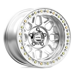 KMC KM235 GRENADE CRAWL BEADLOCK disk 18x9 6x135 87.1 ET10, Silver