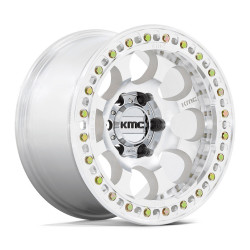 KMC KM237 RIOT BEADLOCK disk 17x9 6x139.7 108 ET-38, Silver