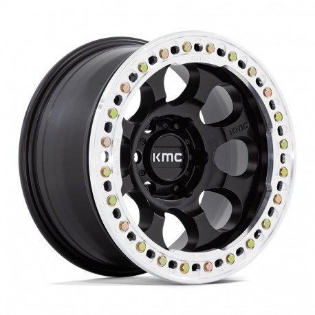 ALU disky KMC KMC KM237 RIOT BEADLOCK disk 17x8.5 6x135 87.1 ET0, Satin black | race-shop.cz