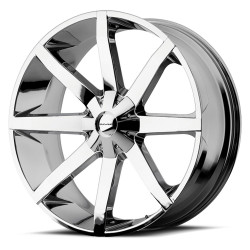 KMC KM651 SLIDE disk 24x9.5 6x135/6x139.7 106.1 ET25, Chrome