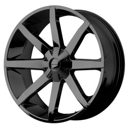 KMC KM651 SLIDE disk 24x9.5 6x135/6x139.7 106.1 ET25, Gloss black