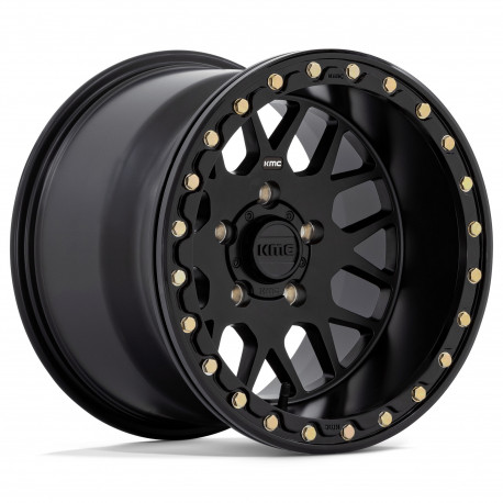 ALU disky KMC KMC Powersports KS235 GRENADE BEADLOCK disk 14x7 4x156 132 ET38, Satin black | race-shop.cz