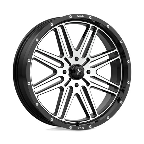 ALU disky MSA MSA Offroad disks M38 BRUTE disk 22x7 4x156 132 ET10, Gloss black | race-shop.cz