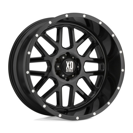 ALU disky XD XD 820 GRENADE disk 17x9 8x165.1 125.1 ET-12, Gloss black | race-shop.cz