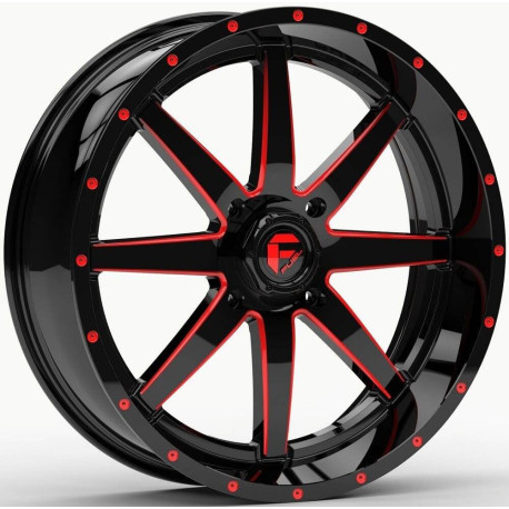 ALU disky Fuel Fuel UTV D650 MAVERICK UTV disk 20x7 4x156 132 ET13, Gloss black | race-shop.cz