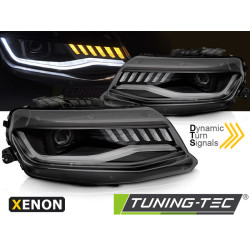 XENON projektorové světlomety CHEVROLET CAMARO 16-18 HID SEQ BLACK