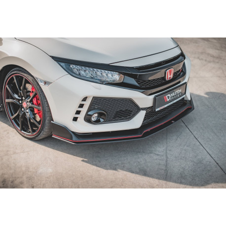 Body kit a vizuální doplňky Přední splitter V2 Honda Civic X Type-R | race-shop.cz