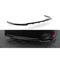 MAXTON DESIGN centrální zadní splitter pro Honda Civic Mk10 (se svislými lištami), lesklá černá