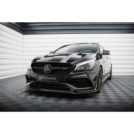 Body kit a vizuální doplňky Přední splitter V3 Mercedes-AMG CLA 45 Aero C117 Facelift | race-shop.cz