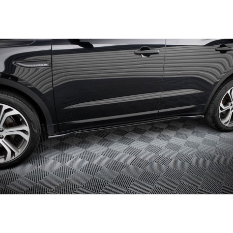 Body kit a vizuální doplňky MAXTON DESIGN difuzory prahů pro Jaguar E-Pace R-Dynamic Mk1, lesklá černá | race-shop.cz