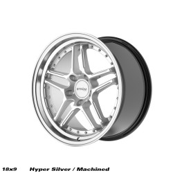 STROM DS-05 disk 18x9.5 5x114 73.1 ET15, Hyper Silver