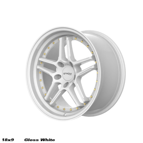 ALU disky STROM STROM DS-05 disk 18x9.5 5x114 73.1 ET15, Gloss White | race-shop.cz