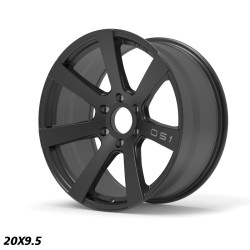 STROM OS1 disk 20x9.5 6x139.7 106.1 ET15, Full Satin Black