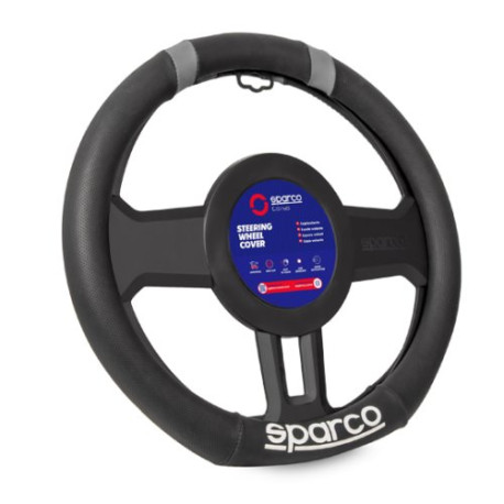 Příslušenství na volanty SPARCO CORSA SPC1114 steering wheel cover, grey | race-shop.cz