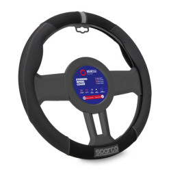 SPARCO CORSA SPS130 steering wheel cover, grey (PVC, suede and rubber)