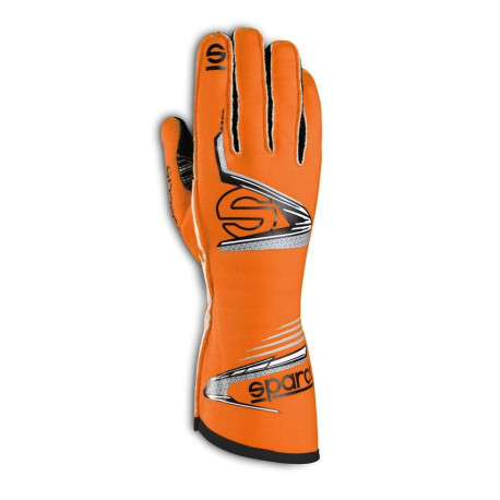 Rukavice Závodní rukavice Sparco Arrow s FIA (vnější prošívání) oranžová/černá | race-shop.cz