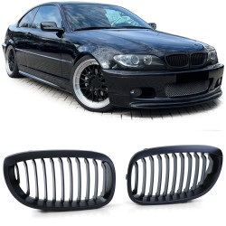 Sportovní mřížka chladiče vhodná pro BMW řady 3 E46 Coupe Cabrio 03-07 (matná)