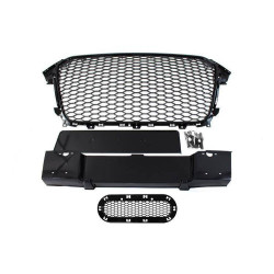 Grill Audi A4 B8 RS-Style Lesk Černá 12-15 PDC