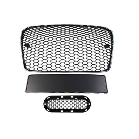 Body kit a vizuální doplňky Grill Audi A5 8T RS-Style Chrom-černá 13-16 | race-shop.cz