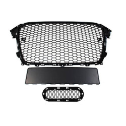 Grill Audi A4 B8 RS-Style Jasná Černá 12-15 PDC