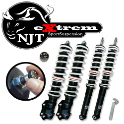 NJT eXtrem Coilover Kit suitable for VW Golf 3 and Vento