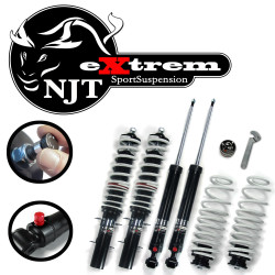 NJT eXtrem Coilover Kit suitable for VW Golf 4, Bora and Variant (1J)