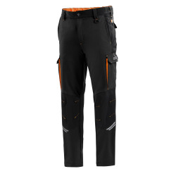 SPARCO Technické kalhoty SPARCO OREGON černá/oranžová
