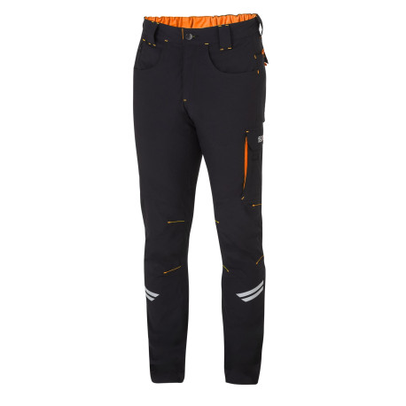 Oblečení a doplňky Technické kalhoty SPARCO KANSAS černá/oranžová | race-shop.cz