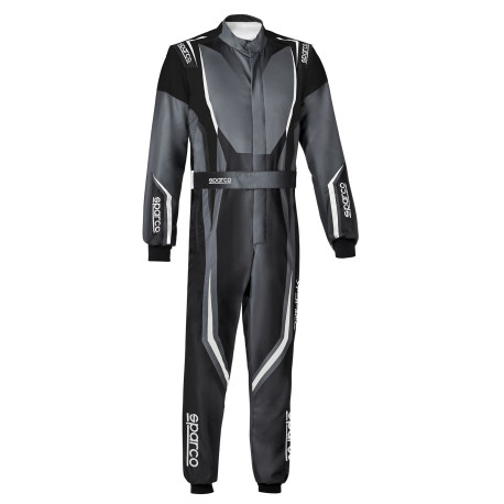 Kombinézy FIA dětská závodní kombinéza SPARCO PRIME-K ADVANCED, šedá/černá | race-shop.cz