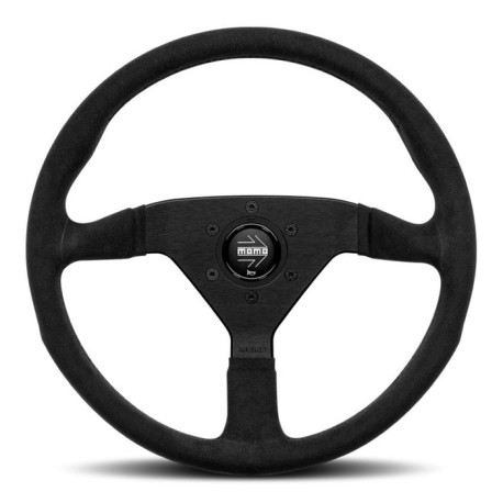 Volanty 3 ramenný sportovní volant MOMO MONTECARLO, 350mm, alcantara, 40mm odsazení, černá | race-shop.cz