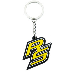 RACES "RS" logo PVC klíčenka - Žlutá