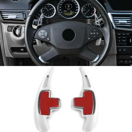 Pádla pod volantem Hliníková pádla řazení pro Mercedes GL X166 GLA X156, silver | race-shop.cz