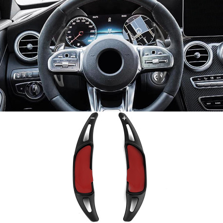 Pádla pod volantem Hliníková pádla řazení pro Mercedes AMG GLE43 GLE53 63 W166 C292, black | race-shop.cz