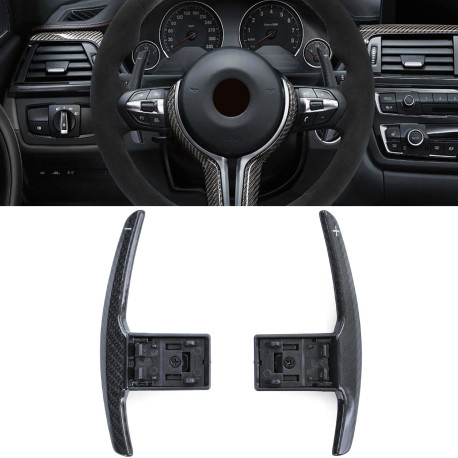 Pádla pod volantem Karbonová pádla řazení pro BMW M2 F87 M3 F80 M4 F82 F83, černá | race-shop.cz
