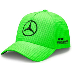 Mercedes-AMG Petronas Lewis Hamilton kšiltovka, neon zelená
