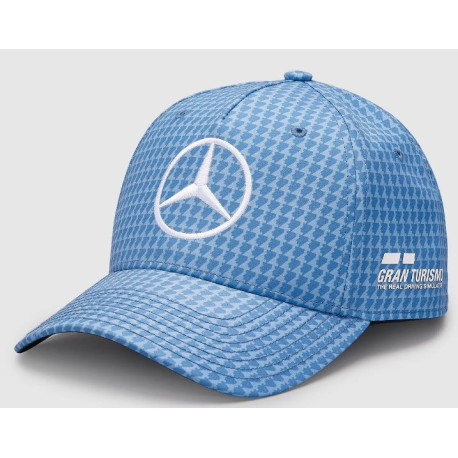 Čepice a kšiltovky Mercedes-AMG Petronas Lewis Hamilton kšiltovka, modrá | race-shop.cz