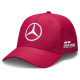 Čepice a kšiltovky Mercedes-AMG Petronas Lewis Hamilton kšiltovka, červená | race-shop.cz