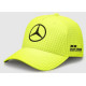 Čepice a kšiltovky Mercedes-AMG Petronas Lewis Hamilton kšiltovka, neonově žlutá | race-shop.cz