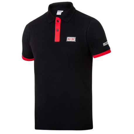 Trička Polokošile SPARCO TARGA FLORIO ORIGINAL, černá | race-shop.cz
